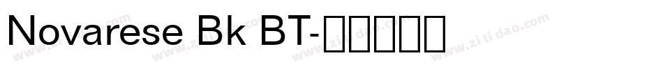 Novarese Bk BT字体转换